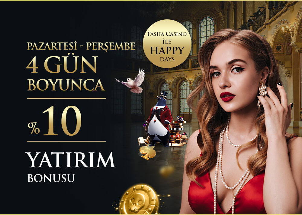 pazartesiden perşembeye 4 gün boyunca 10% yatırım bonusu